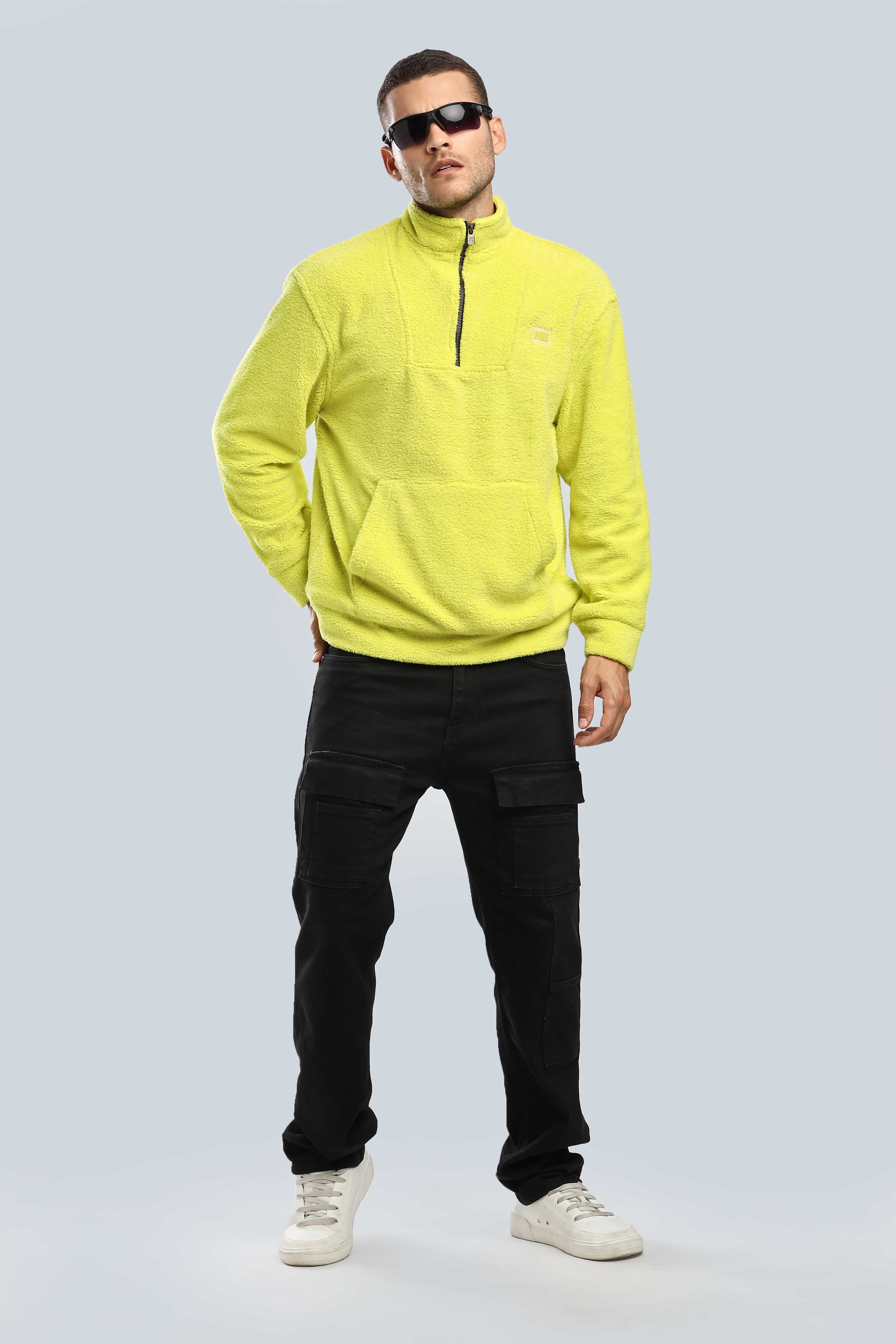 Artic Lime Sherpa  Sweatshirt - Image 10
