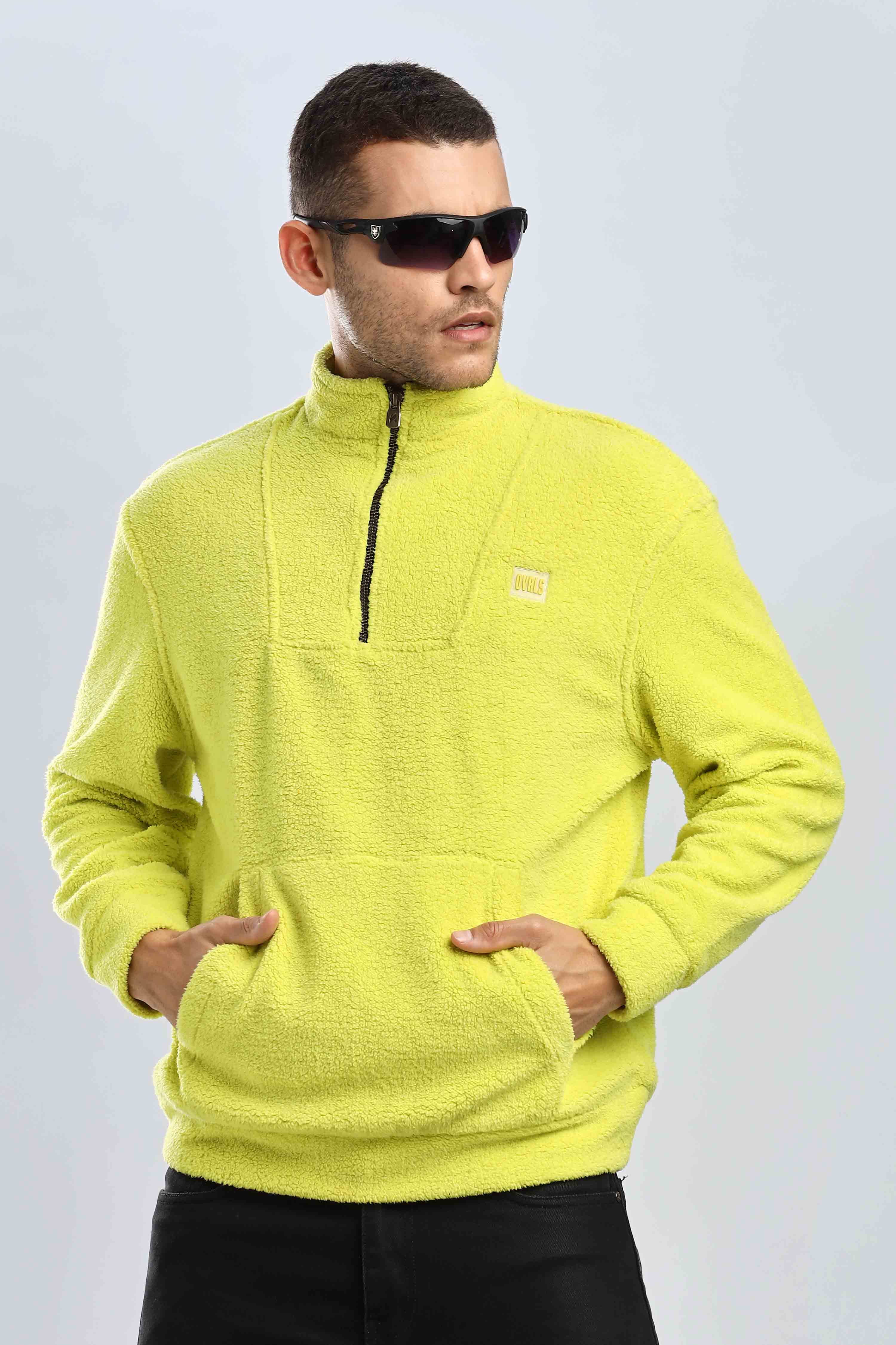 Artic Lime Sherpa  Sweatshirt - Image 11