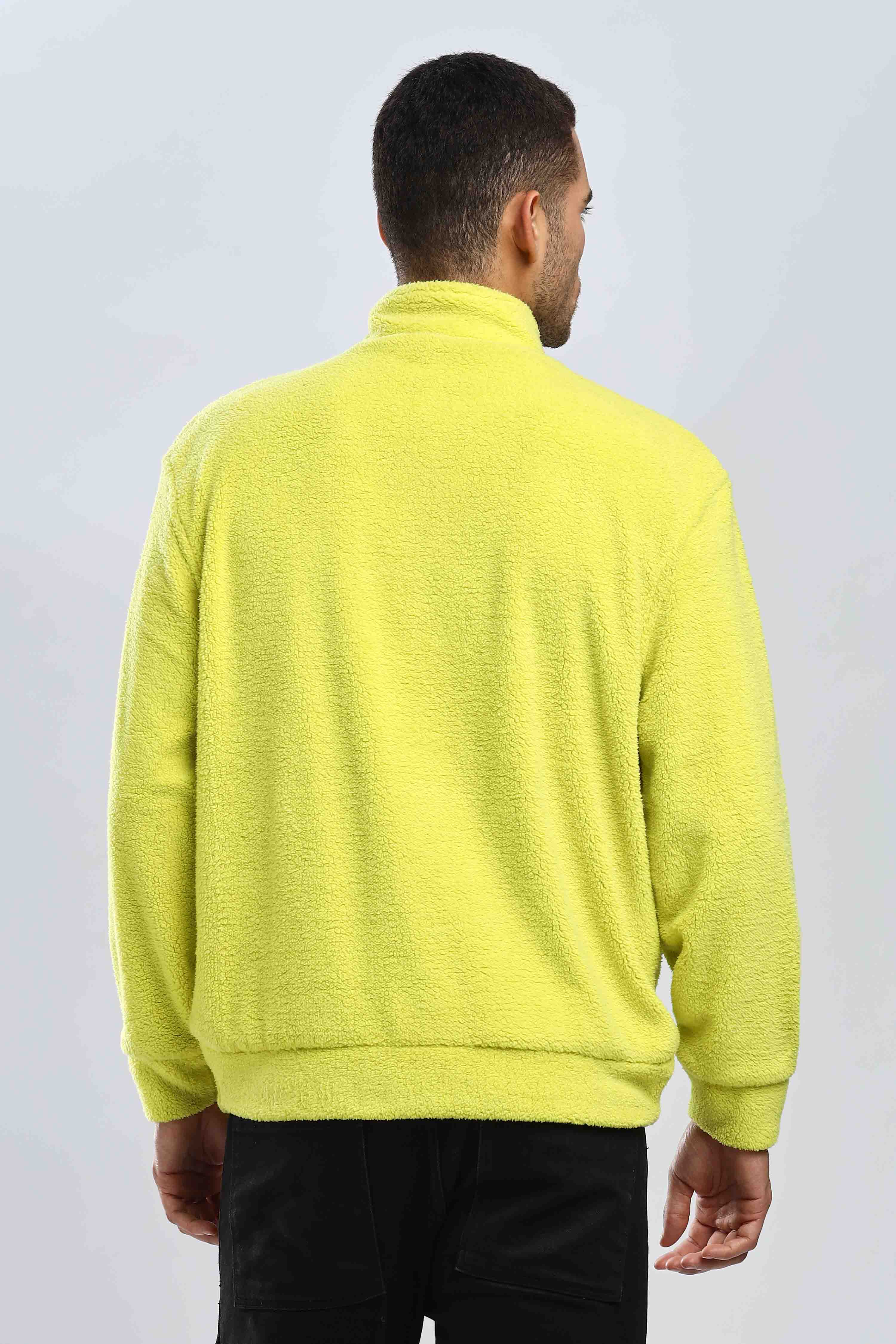 Artic Lime Sherpa  Sweatshirt - Image 3