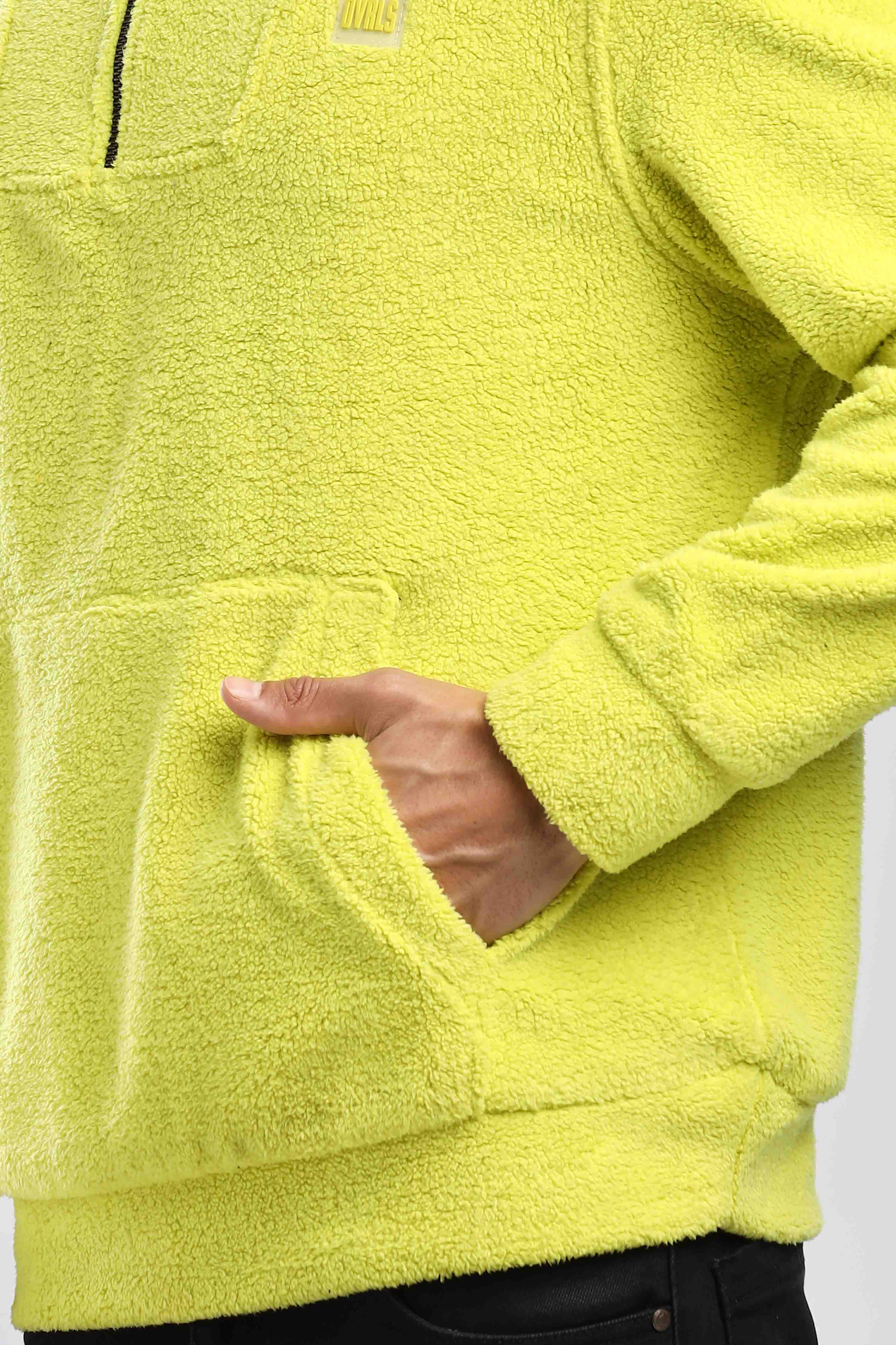 Artic Lime Sherpa  Sweatshirt - Image 4