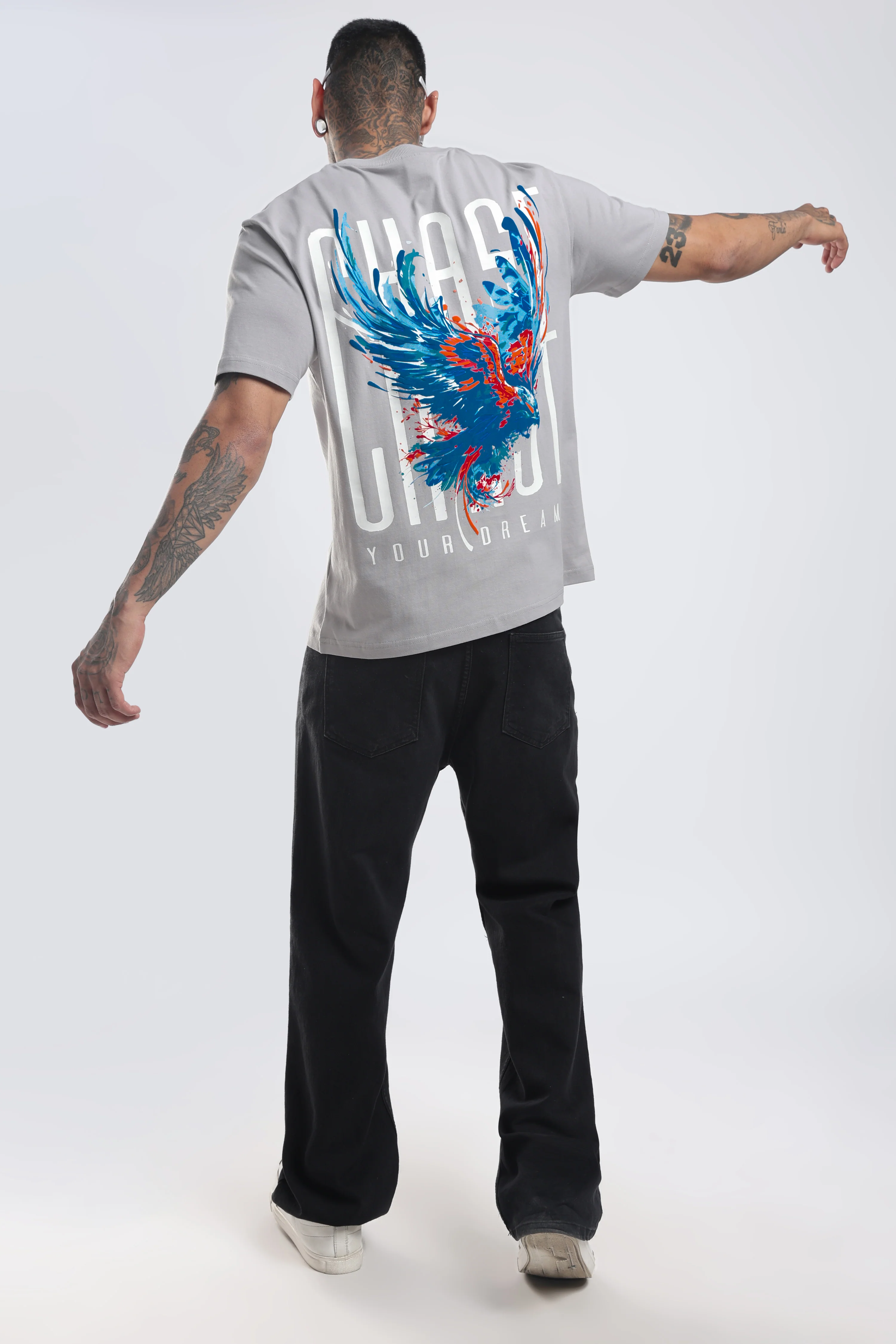 Chase Grey Relaxed Fit T-Shirt - Image 3