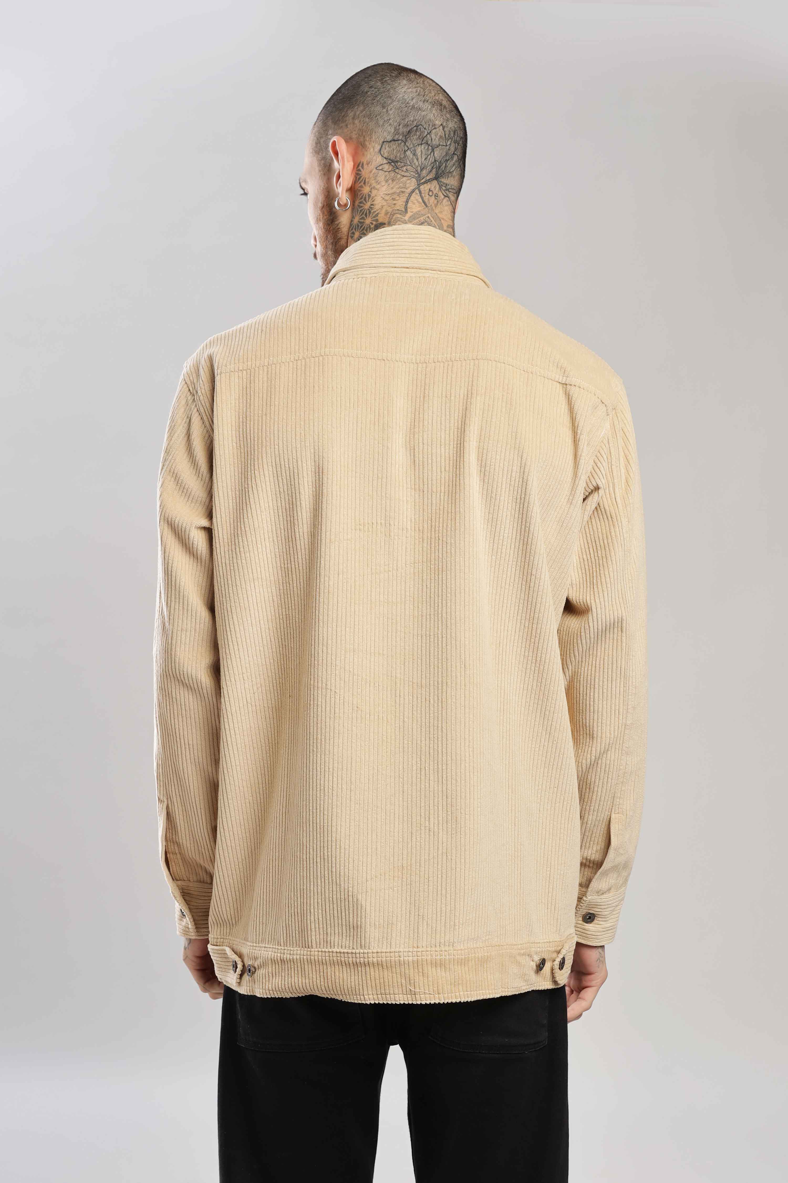 Fawn Textured Corduroy Shaket - Image 5