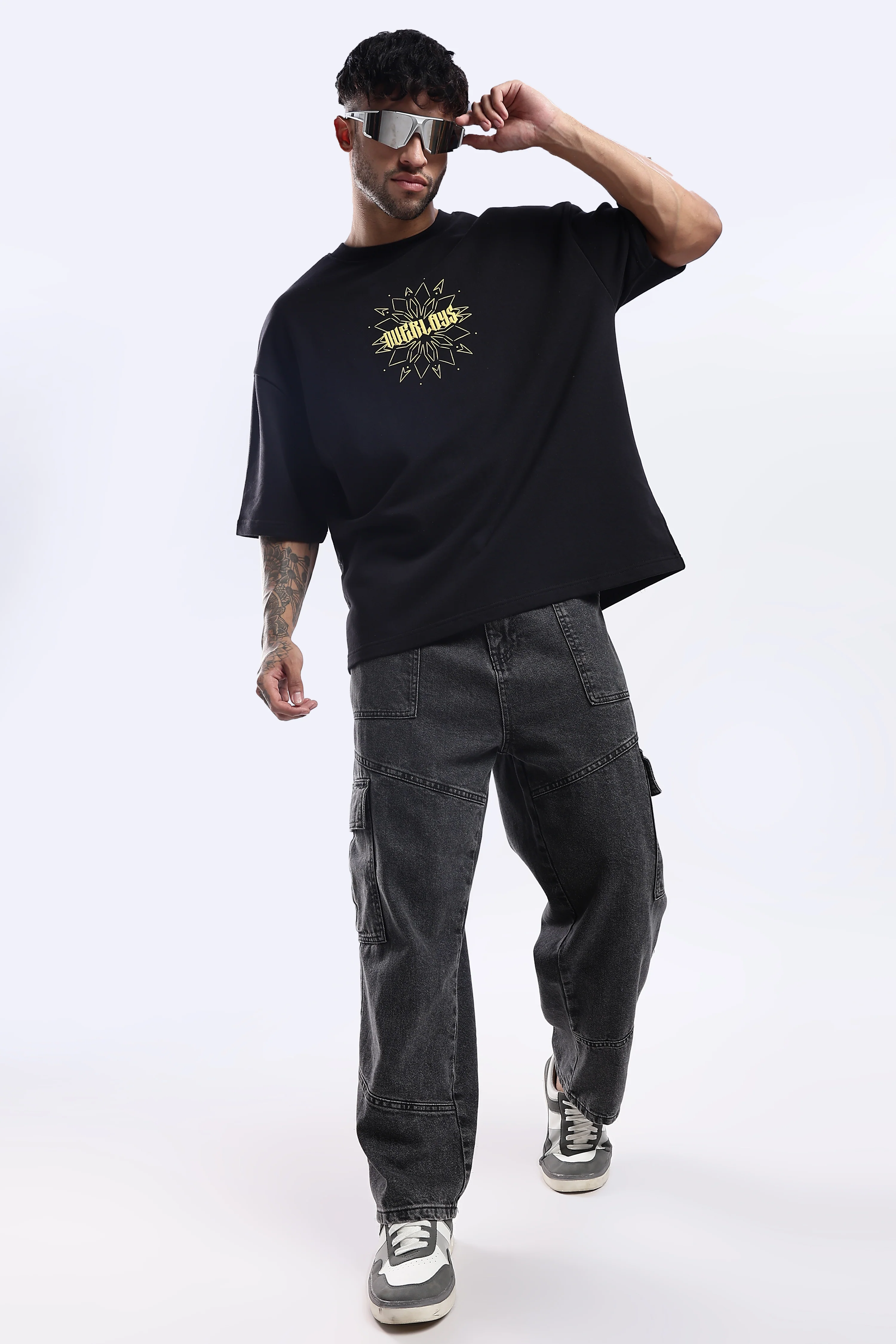 Space Explorer black relaxed fit tshirt - Image 8