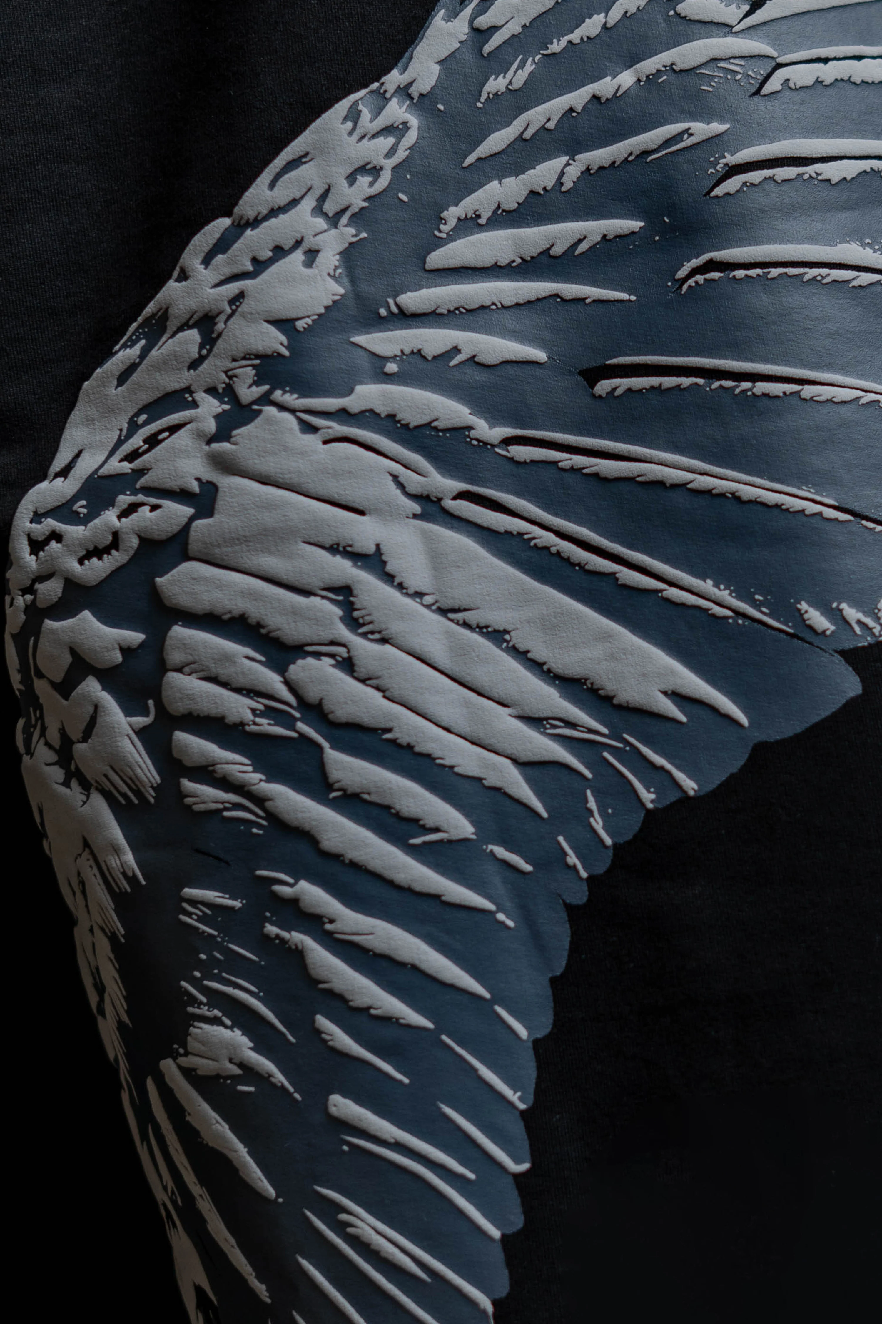 Shield Wings Black Oversized Fit T-Shirt - Image 11