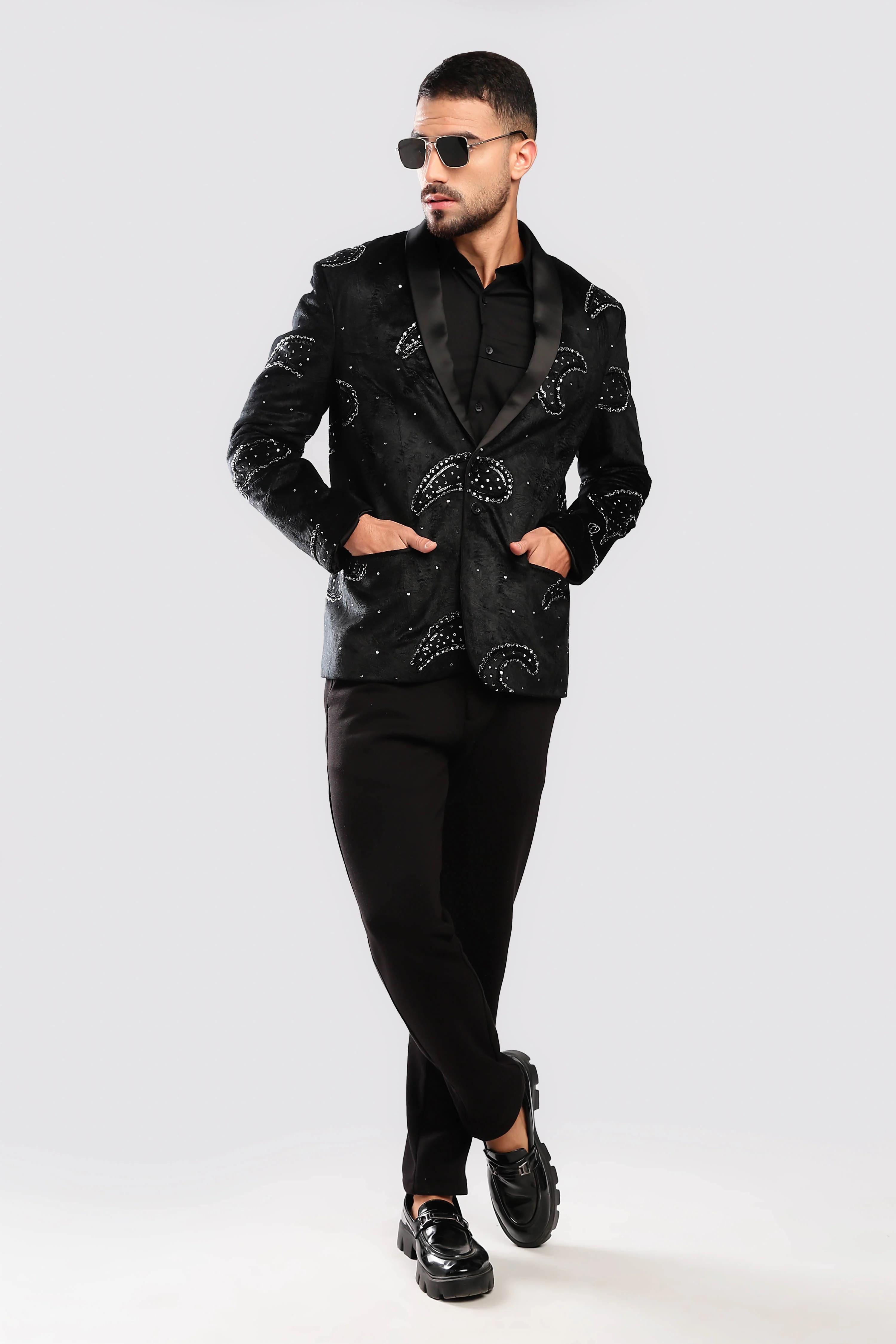 Stardust Sequenced Paisley Suit - Image 10