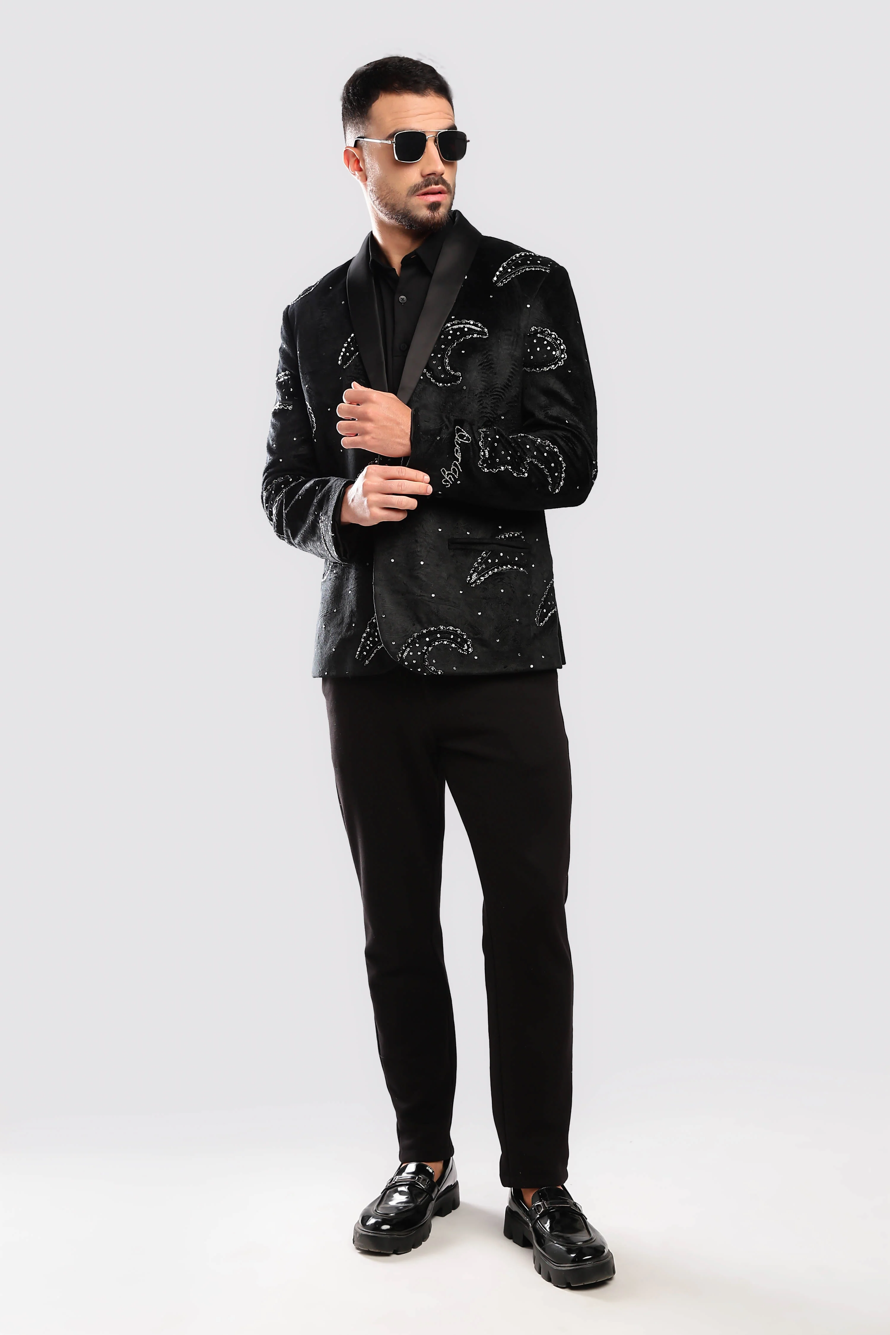 Stardust Sequenced Paisley Suit - Image 11