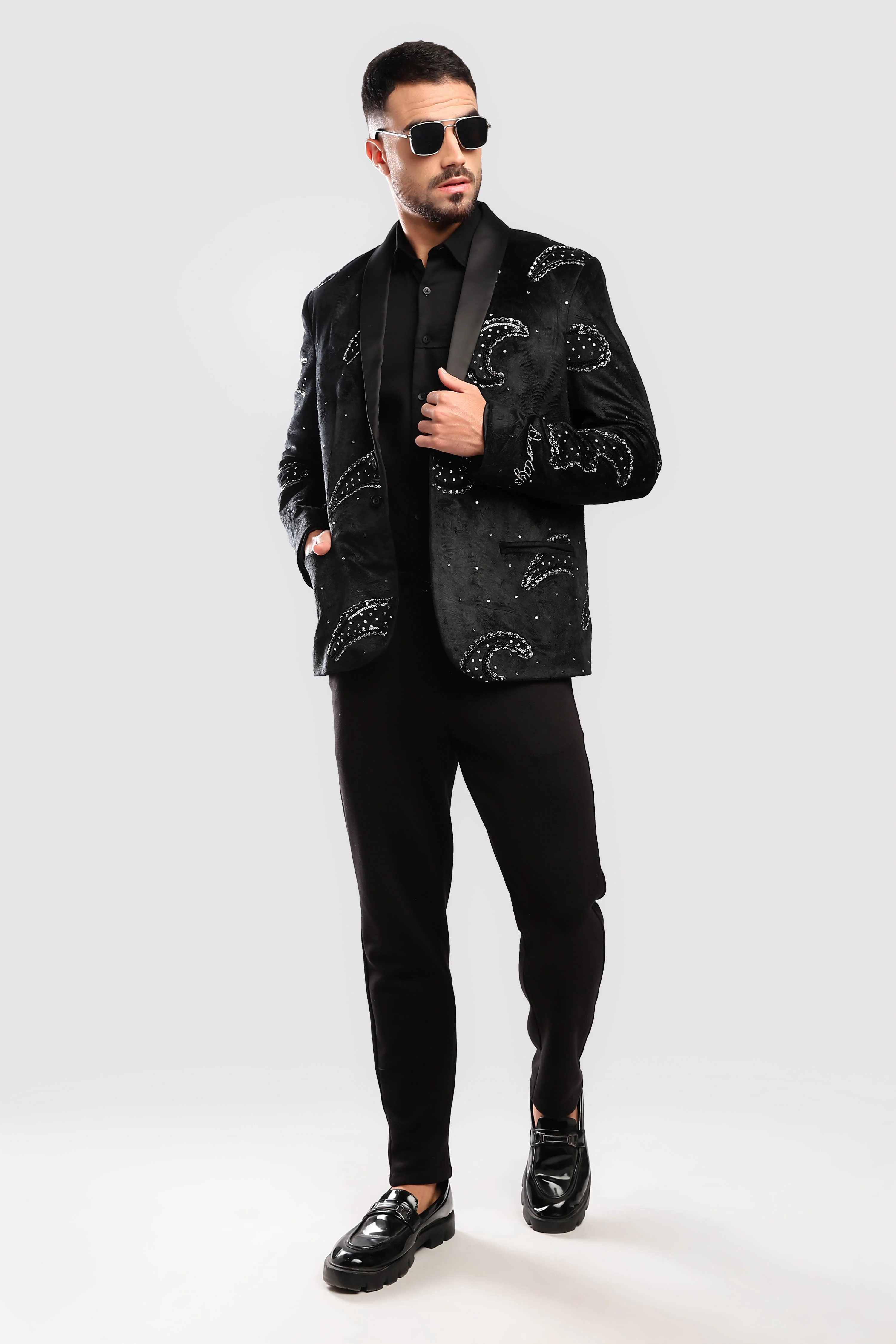 Stardust Sequenced Paisley Suit - Image 12