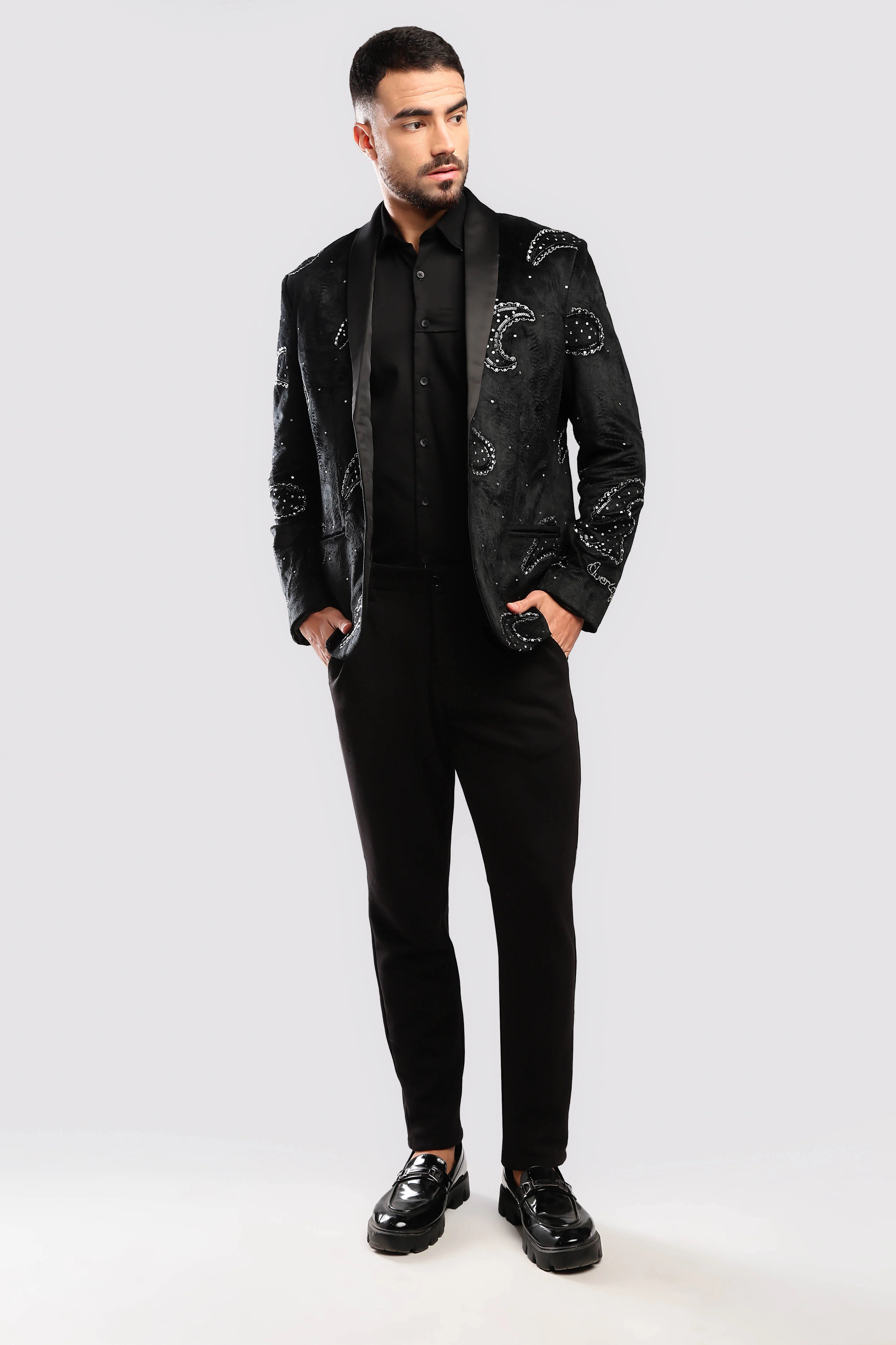 Stardust Sequenced Paisley Suit - Image 14