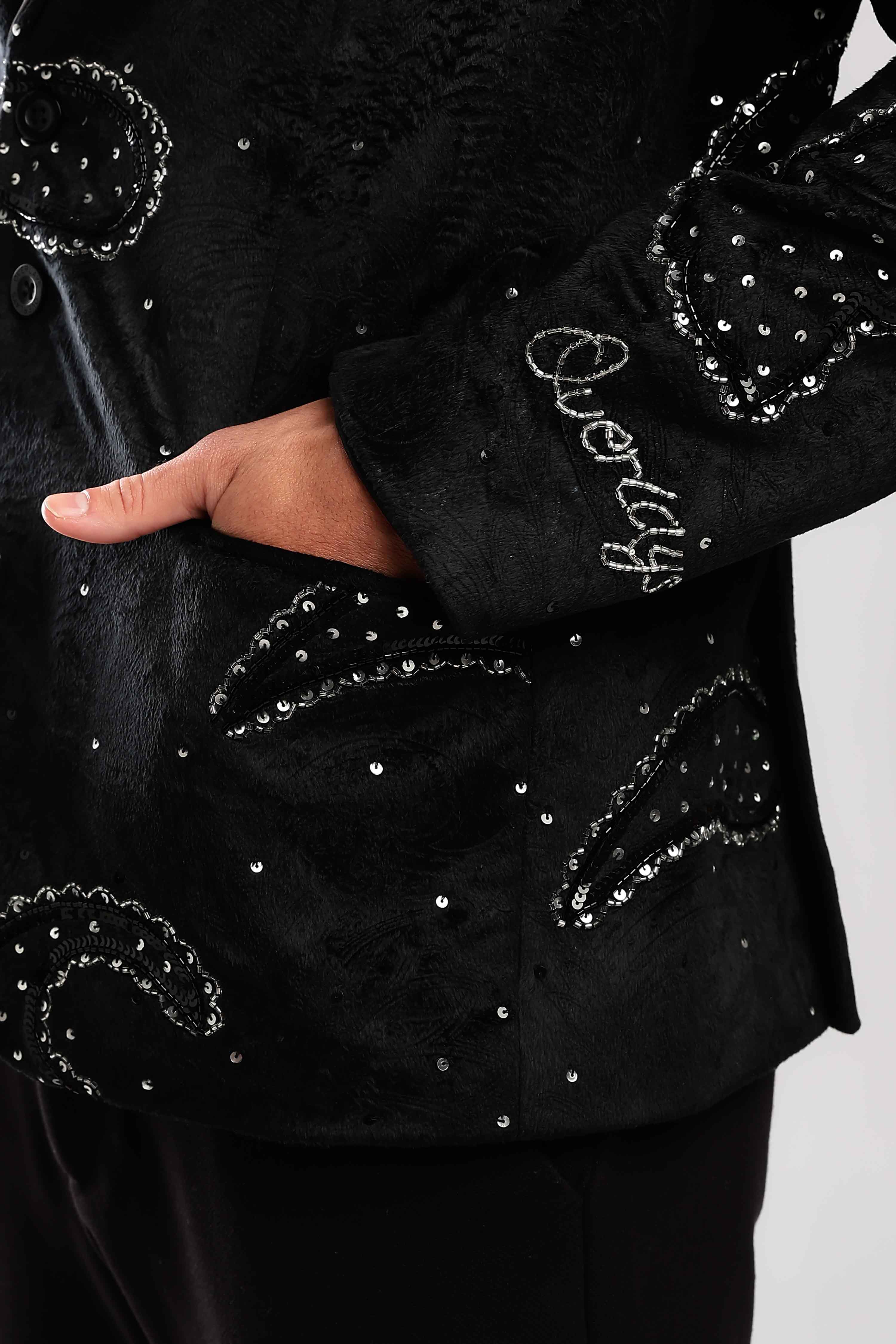 Stardust Sequenced Paisley Suit - Image 4