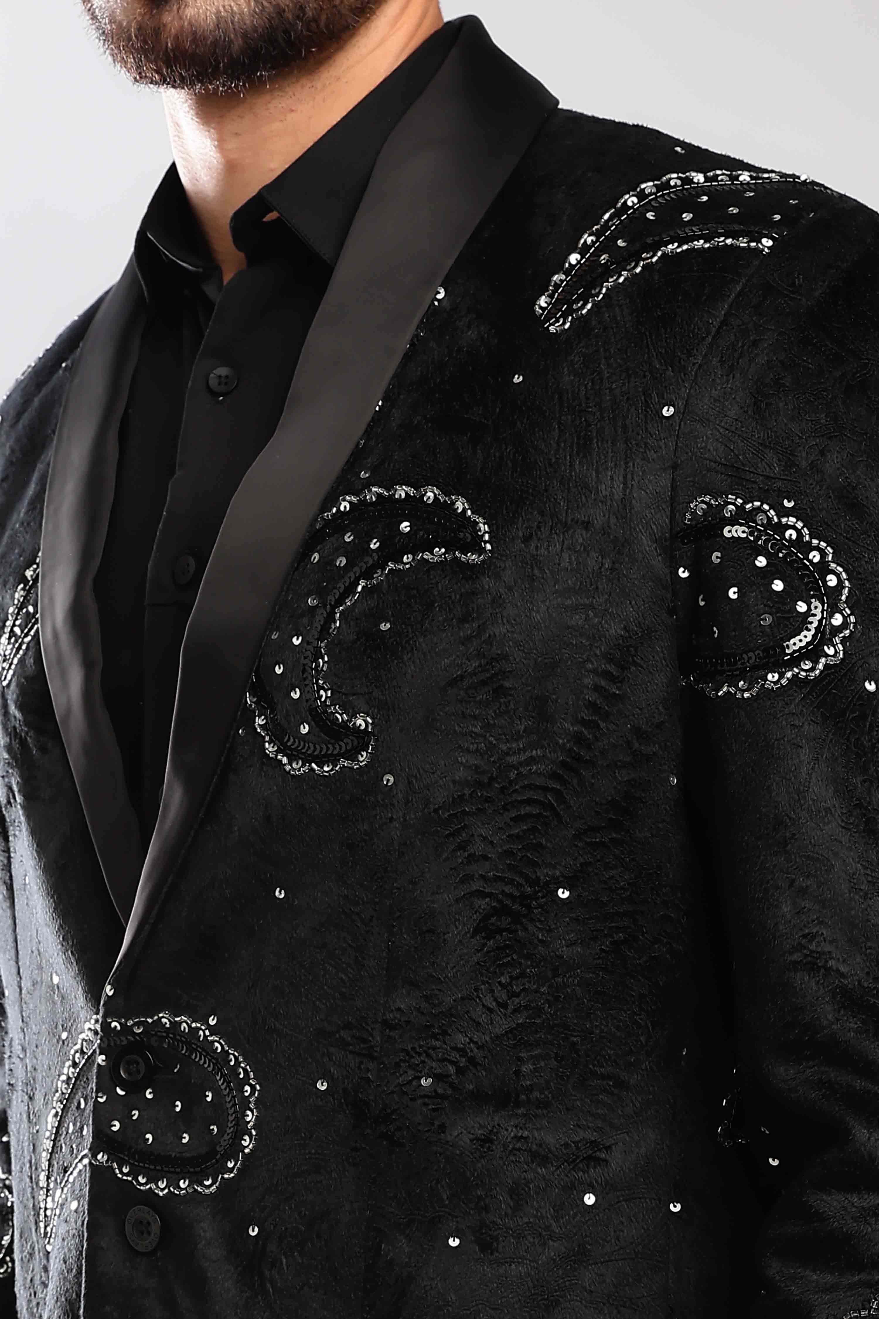 Stardust Sequenced Paisley Suit - Image 6