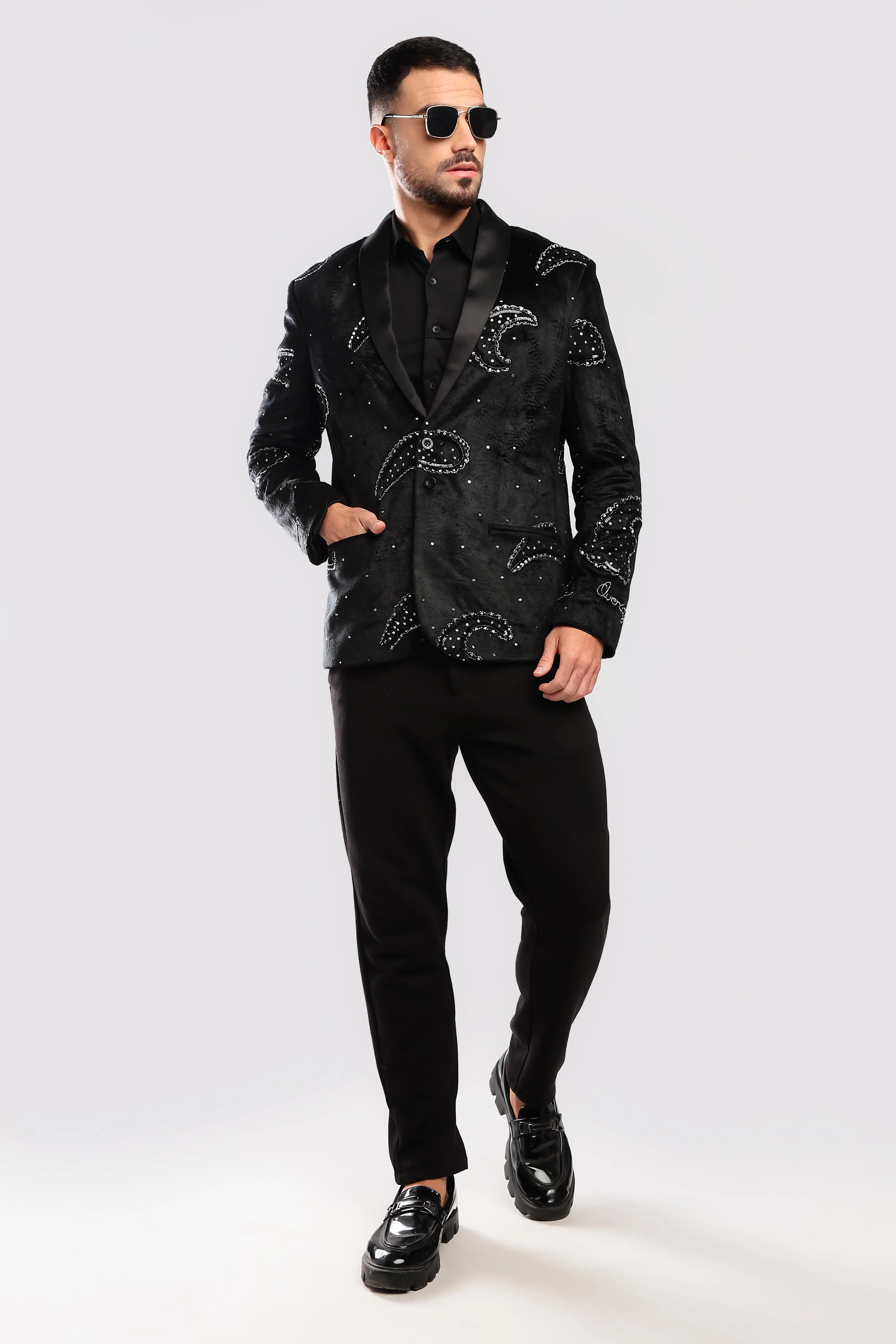 Stardust Sequenced Paisley Suit - Image 9